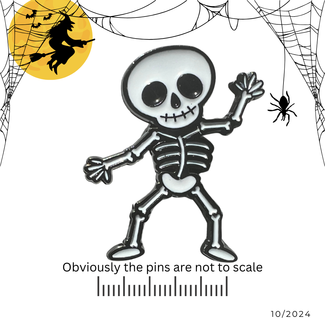 Dancing Skeleton Pin