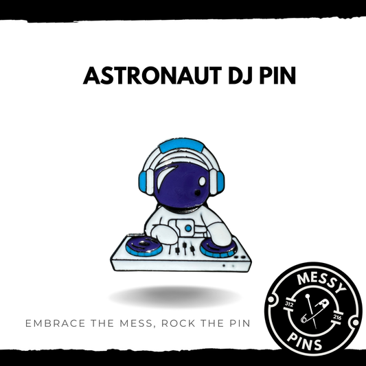 Astronaut DJ Pin