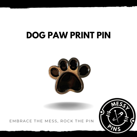 Dog Paw Print Pin