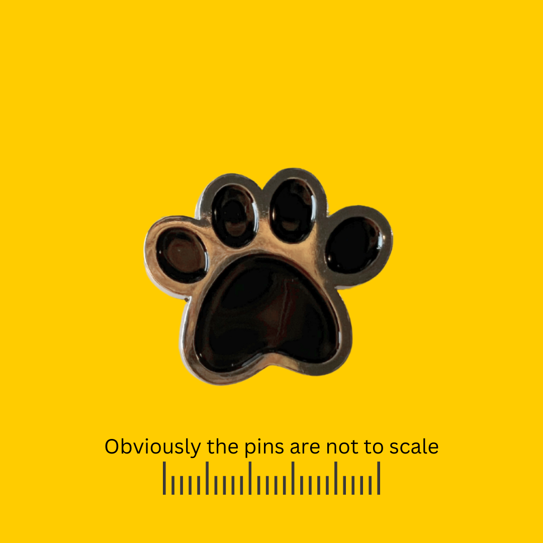 Dog Paw Print Pin