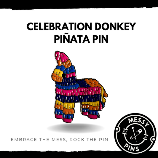 Celebration Donkey Piñata Pin