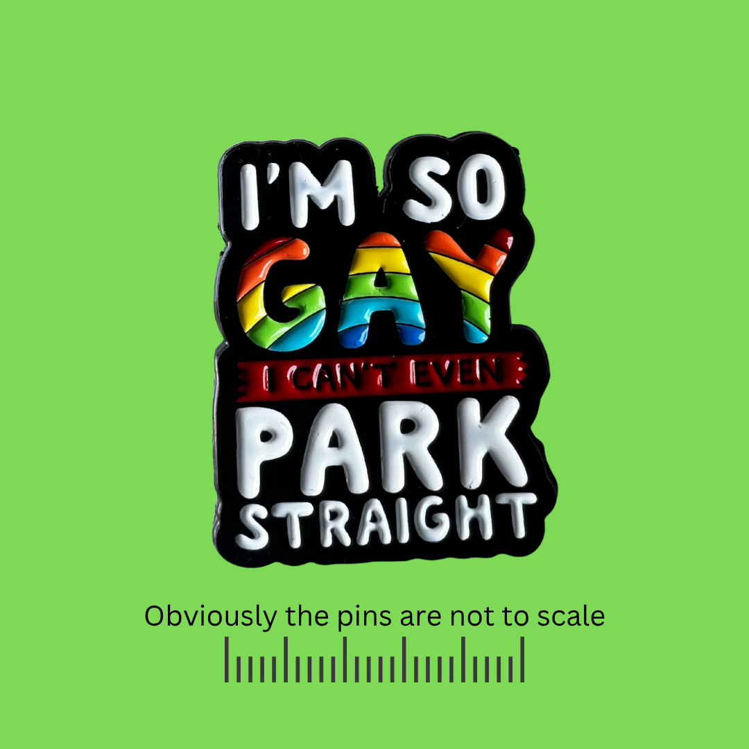 I'm so Gay I Can't Even Park Straight Pin