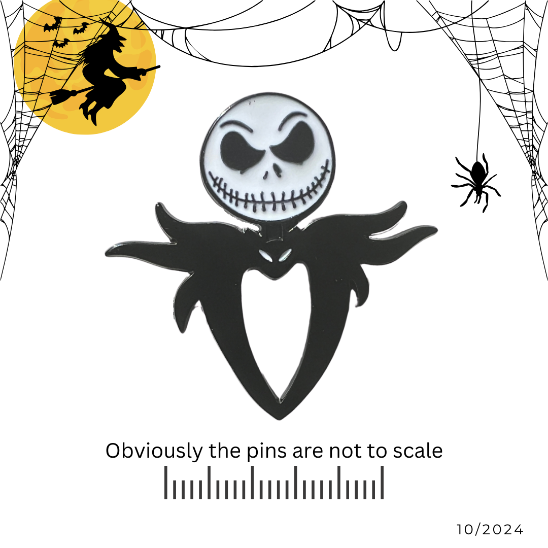Jack Skellington Hollow Suit Jacket Pin