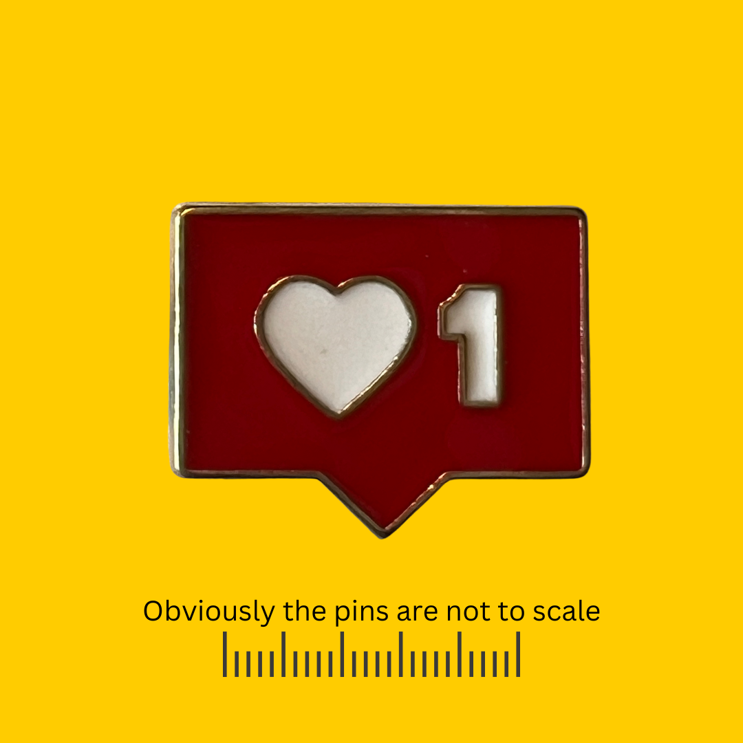 IRL Social Media 'Like' Pin