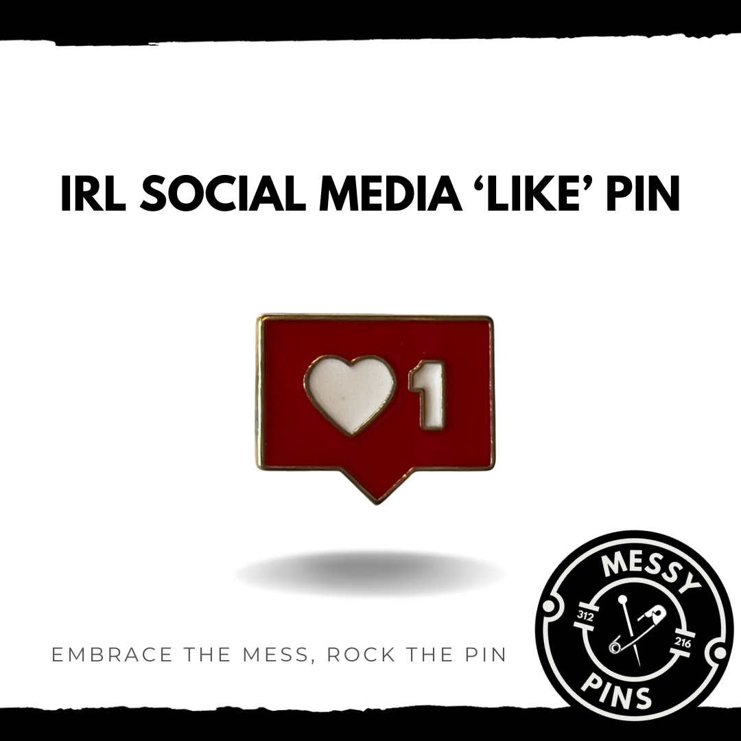 IRL Social Media 'Like' Pin