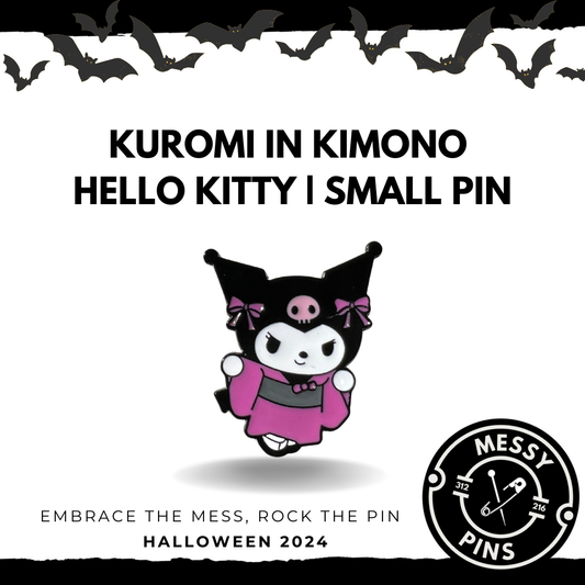 Kuromi in Kimono | Hello Kitty Pin