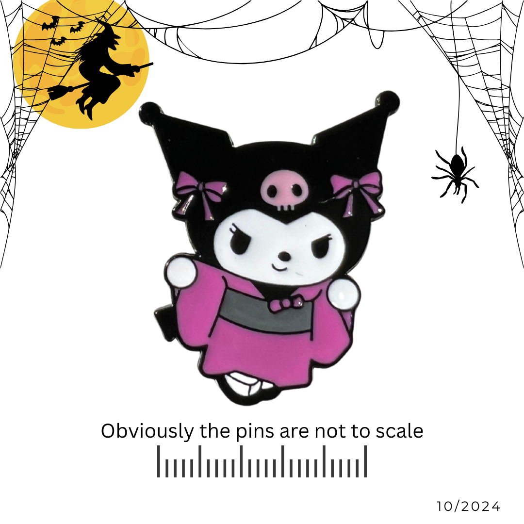 Kuromi in Kimono | Hello Kitty Pin