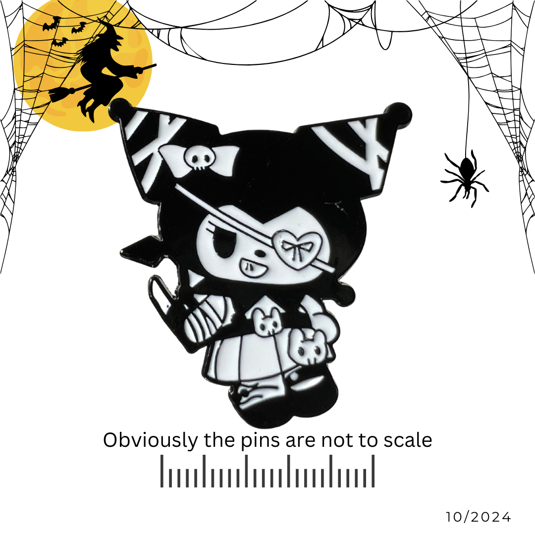 Gothic Kuromi #2 Pin Hello Kitty