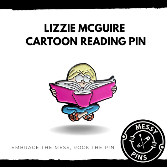 Lizzie McGuire Cartoon Reading Pin