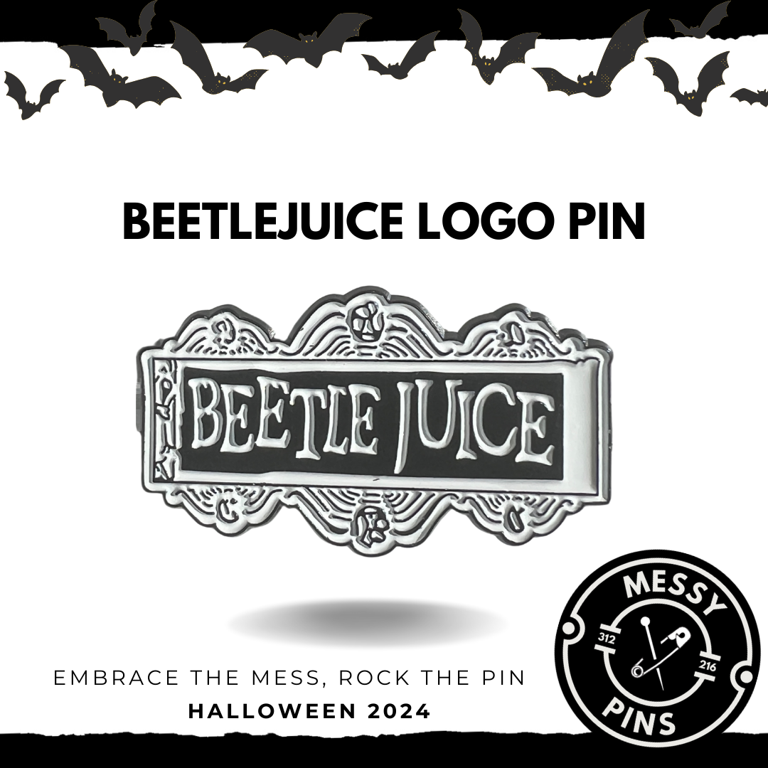 Beetlejuice Logo Pin