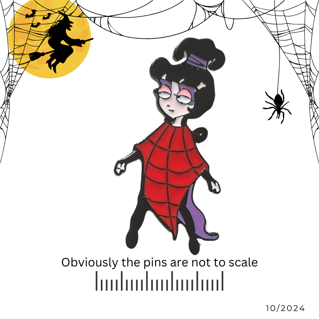 Cartoon Inspired Lydia | Beetlejuice Pin