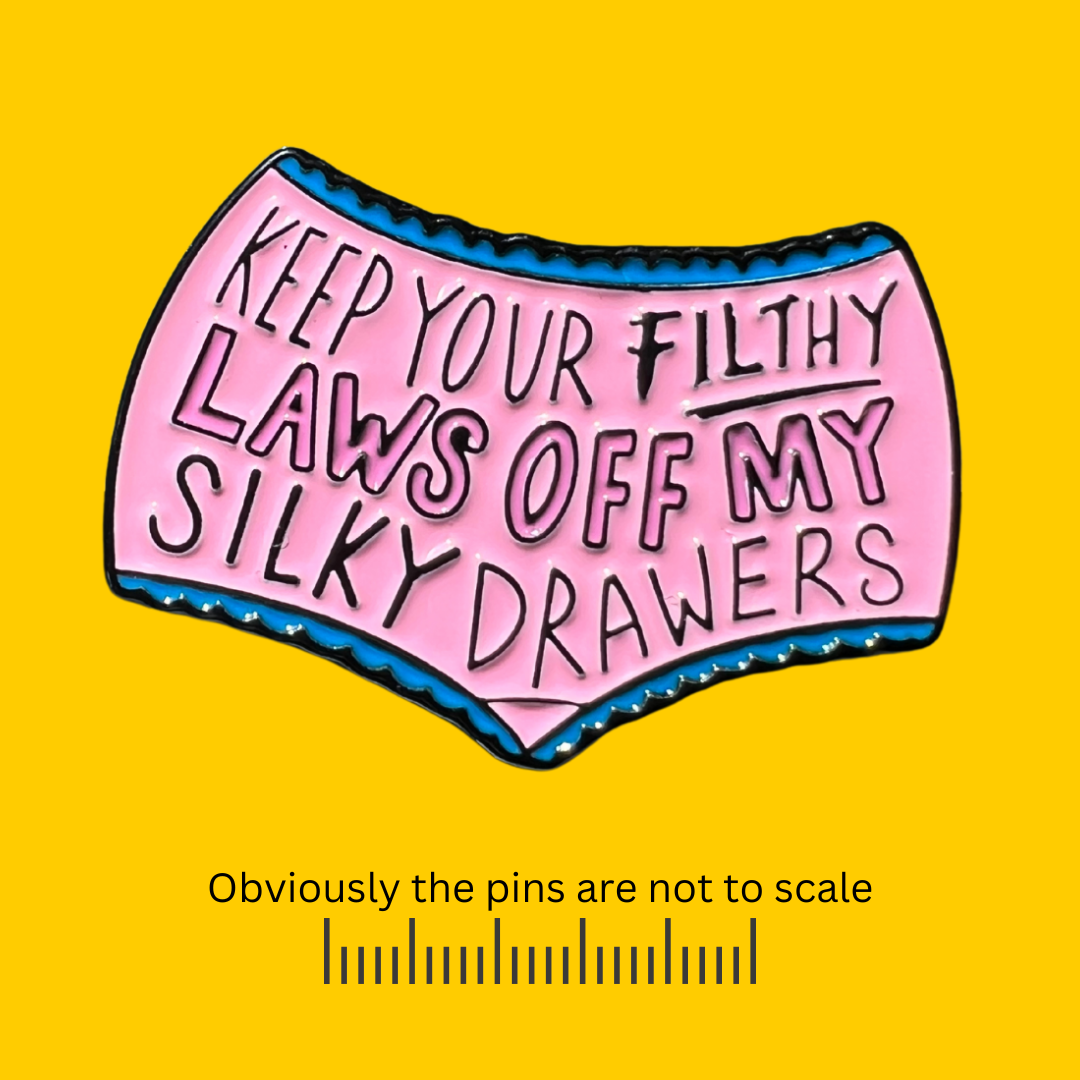 Keep Your Filthy Paws (Laws) of My Silky Drawers Pin