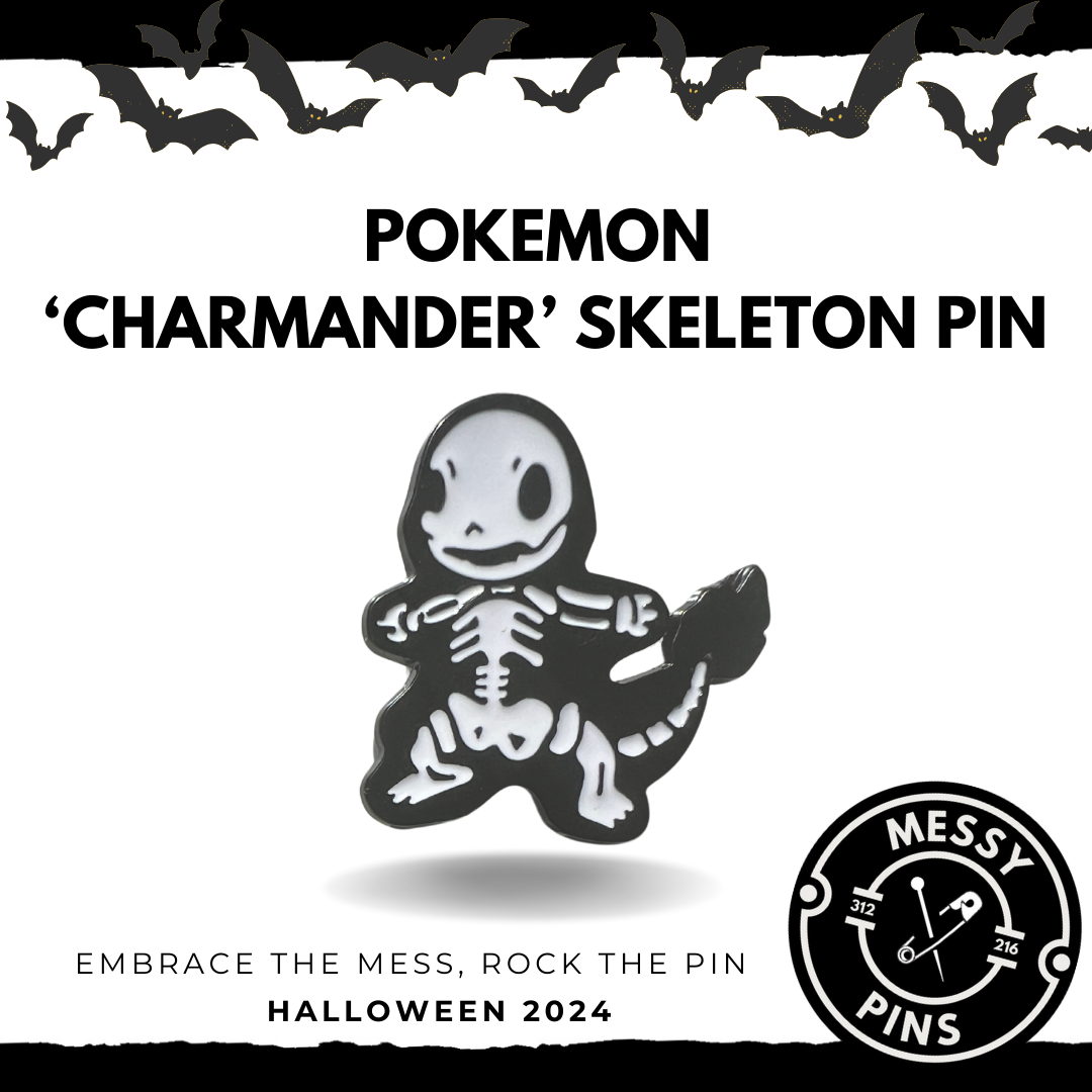 Pokemon 'Charmander' Skeleton Pin