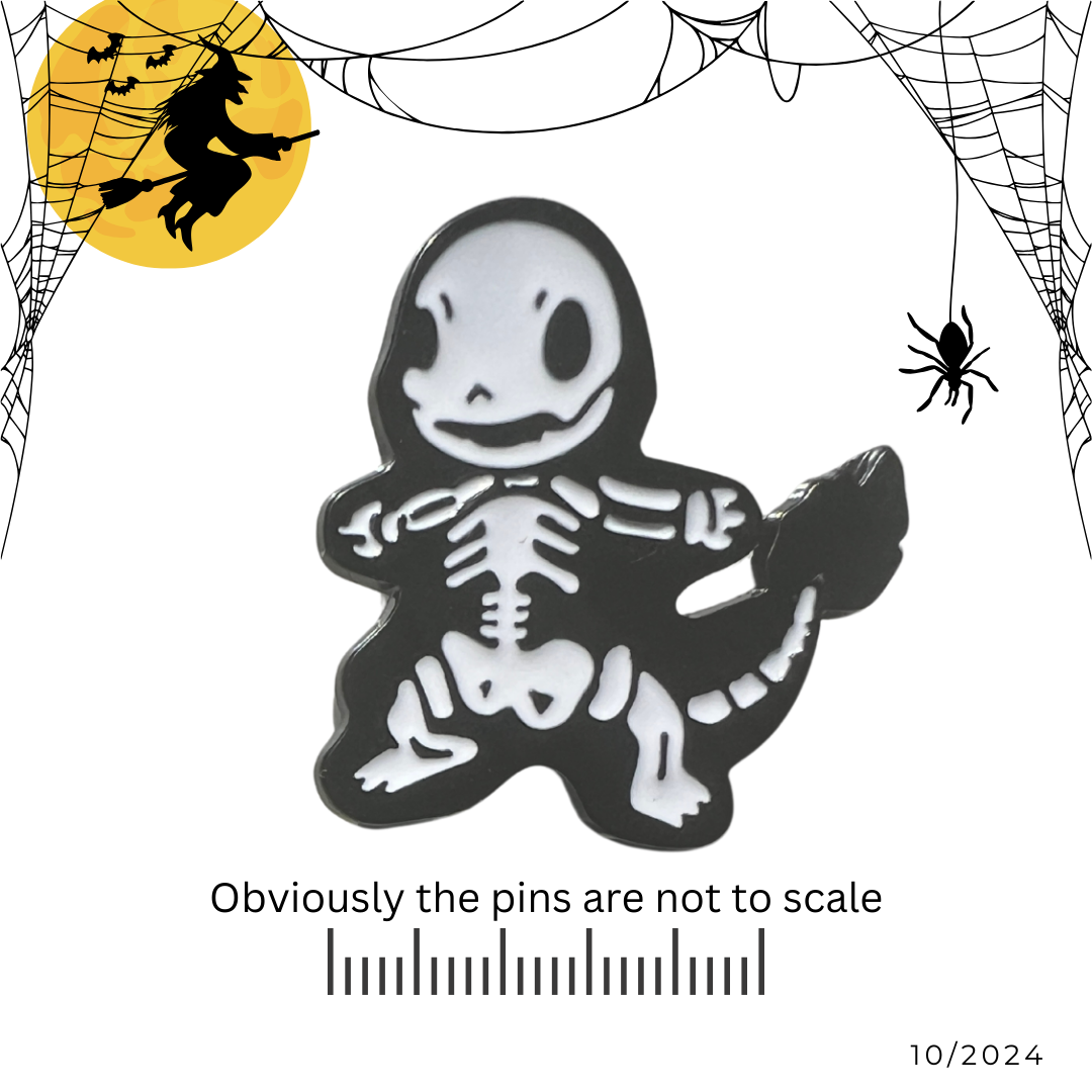 Pokemon 'Charmander' Skeleton Pin