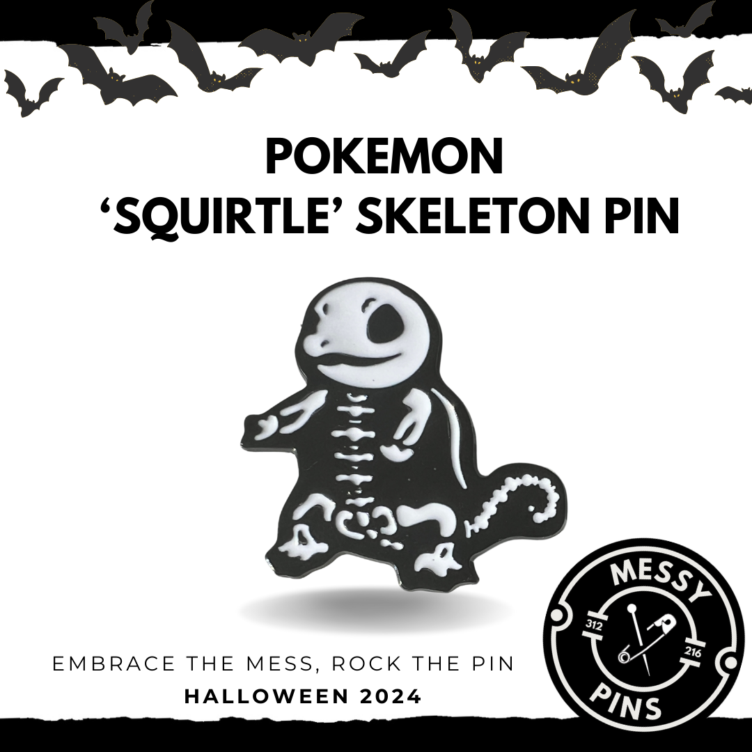 Pokemon 'Squirtle' Skeleton Pin