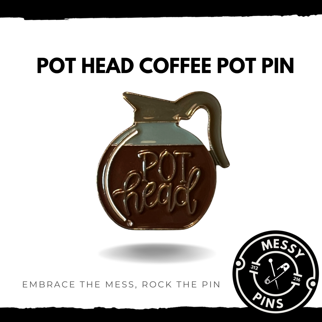 POT Head Coffee Pot Pin