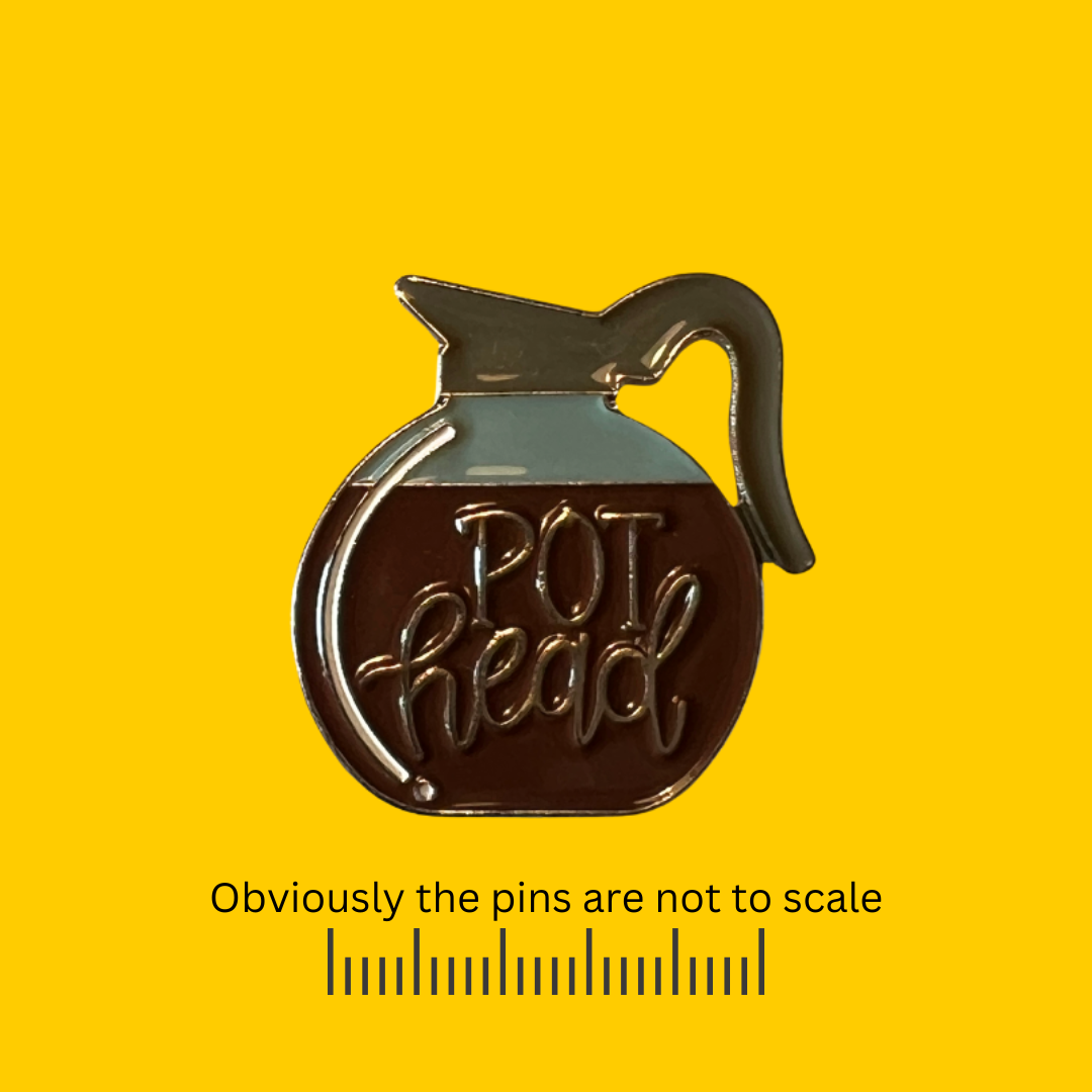 POT Head Coffee Pot Pin