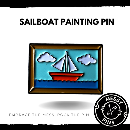 Sailboat Painting Pin