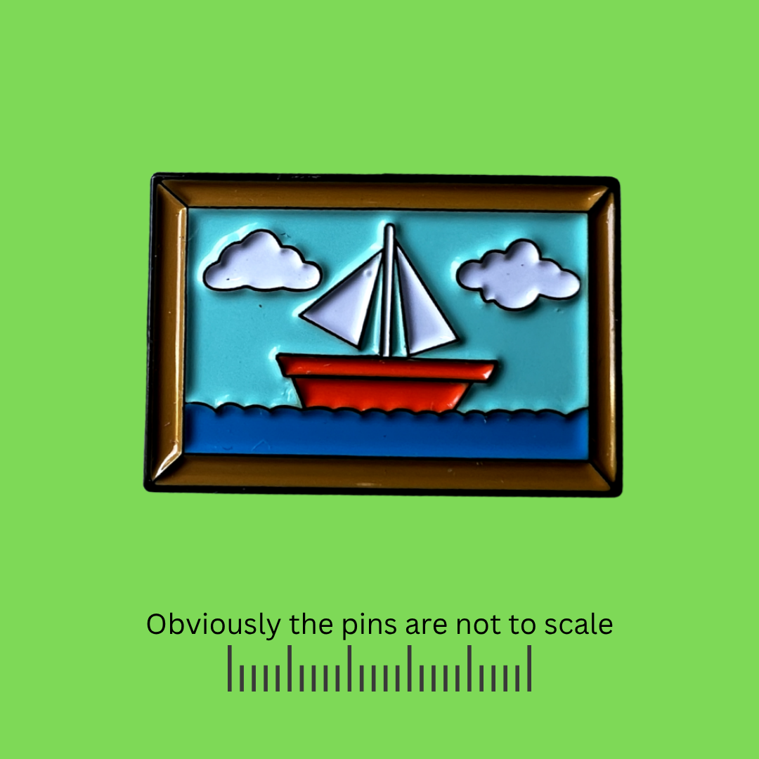 Sailboat Painting Pin