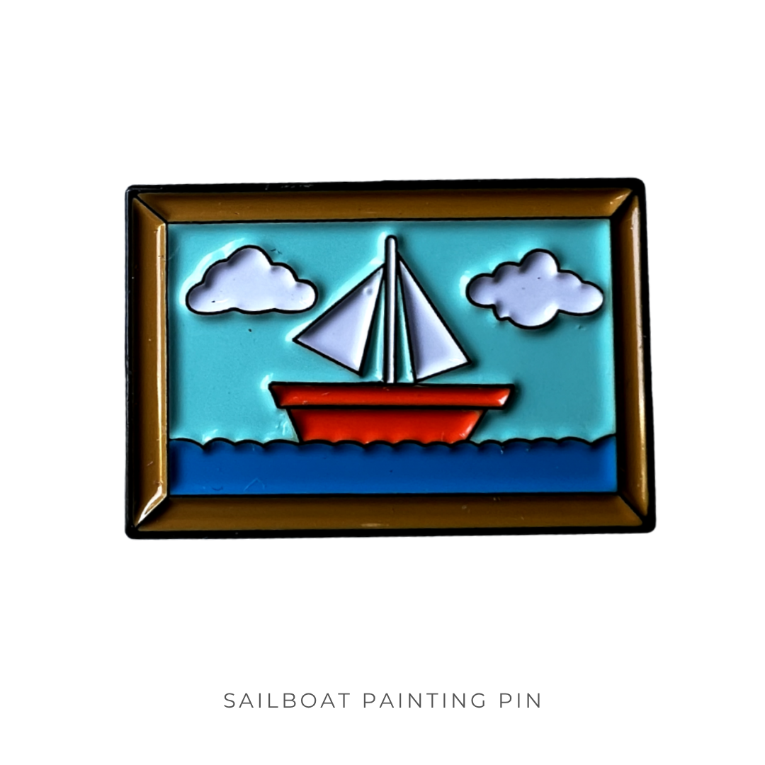 Sailboat Painting Pin