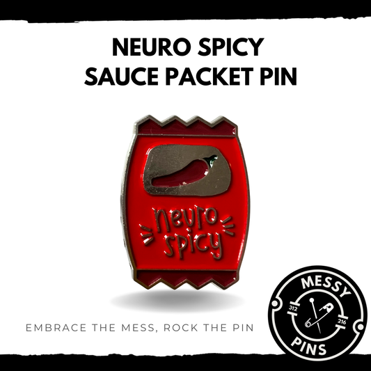 Neuro Spicy Sauce Packet Pin