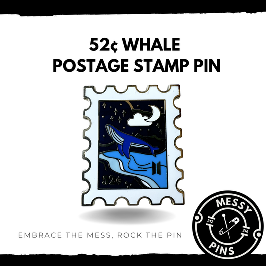 52¢ Whale Postage Stamp Pin