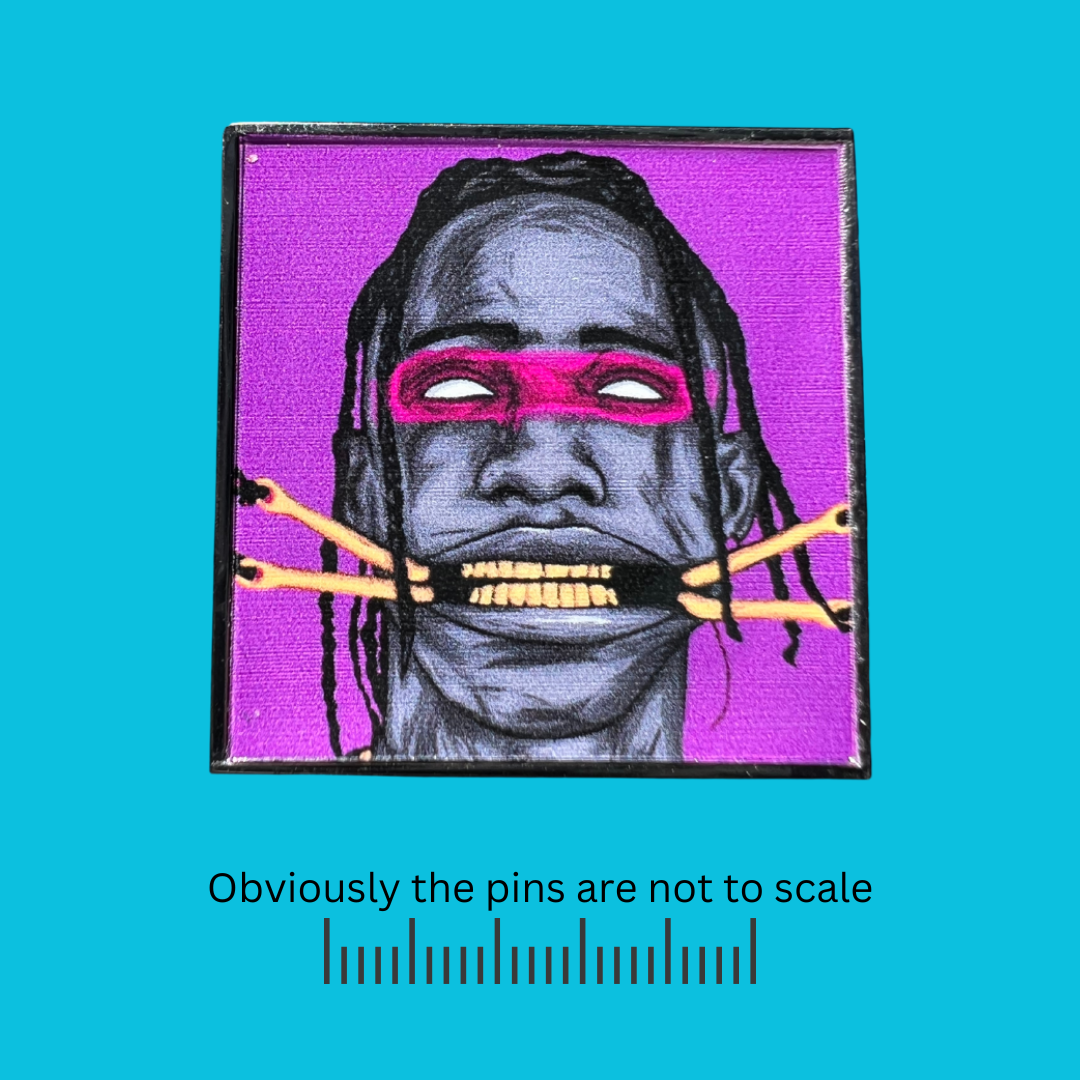 Travis Scott Artwork Pin