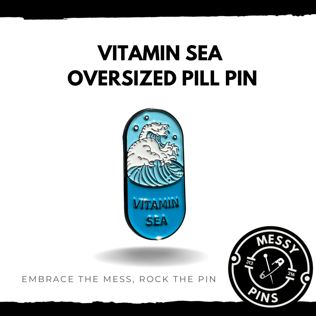 Vitamin Sea Oversized Pill Pin