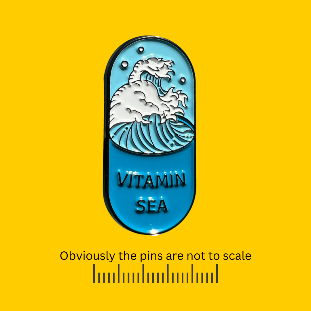 Vitamin Sea Oversized Pill Pin