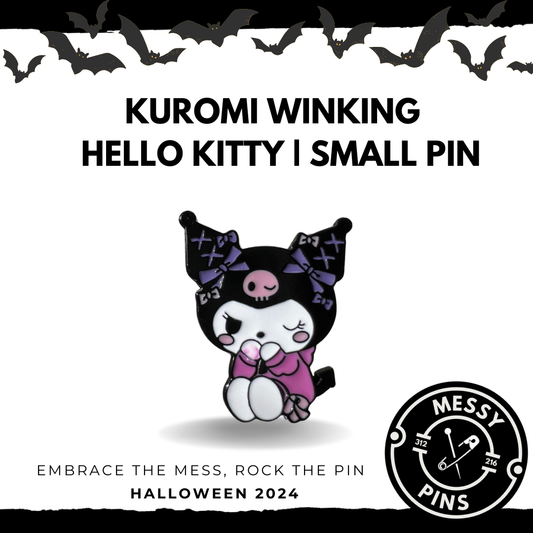 Kuromi Winking | Hello Kitty Pin